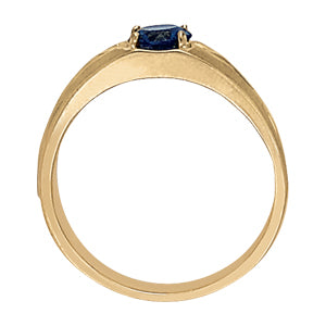 Round Men's Gemstone Ring