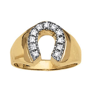 Men's Horseshoe & Novelty Diamond Ring · 0.22 ct tw