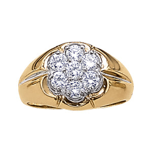 Men's Cluster Diamond Ring · 1.05 ct tw