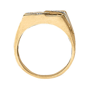 Emerald Men's Onyx Diamond Ring · 0.01 ct tw