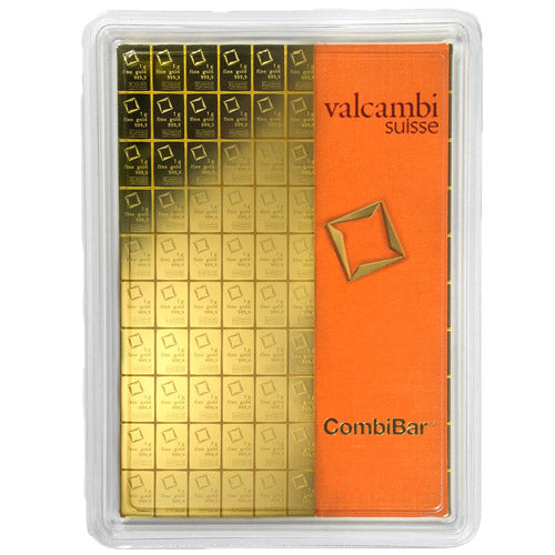 100 GRAM GOLD COMBI-BAR VALCAMBI