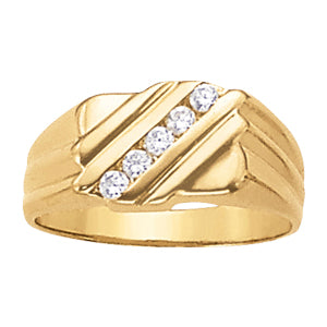 Men's Channel Diamond Ring · 0.25 ct tw