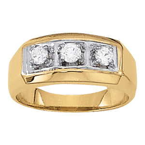 Men's Three-Stone Diamond Ring · 0.51 ct tw