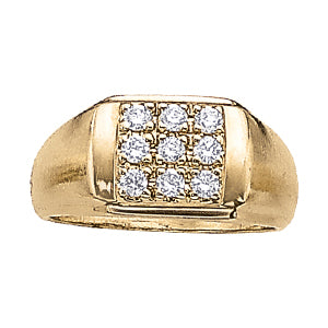 Men's Cluster Diamond Ring · 0.49 ct tw