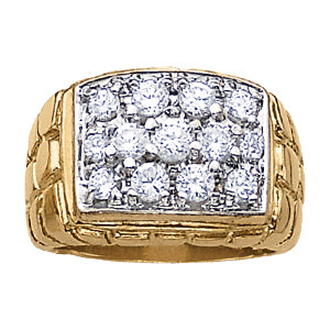Men's Cluster Diamond Ring · 2.11 ct tw
