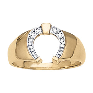 Men's Horseshoe & Novelty Diamond Ring · 0.03 ct tw