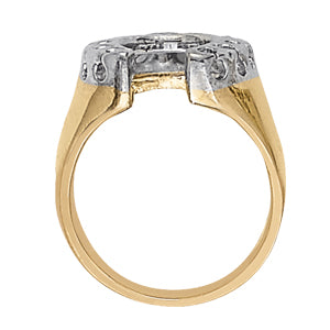 Men's Horseshoe & Novelty Diamond Ring · 0.99 ct tw