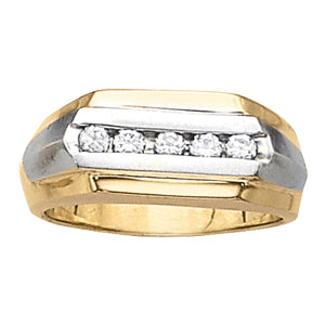 Men's Channel Diamond Ring · 0.50 ct tw