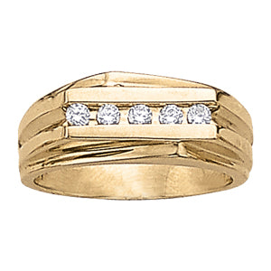 Men's Channel Diamond Ring · 0.25 ct tw
