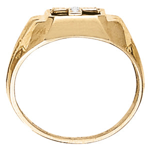 Emerald Men's Onyx Diamond Ring · 0.01 ct tw