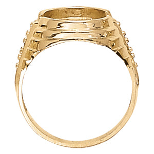 Oval Men's Onyx Diamond Ring · 0.12 ct tw