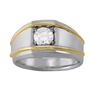 Round Men's Solitaire Diamond Ring · 0.50 ct tw
