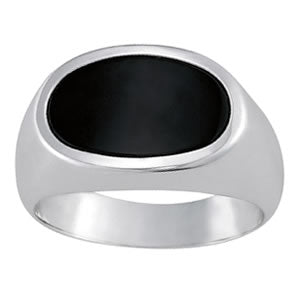 Oval Men's Channel Ring