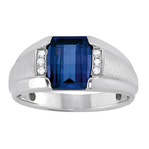 Men's Gemstone Ring · 0.06 ct tw