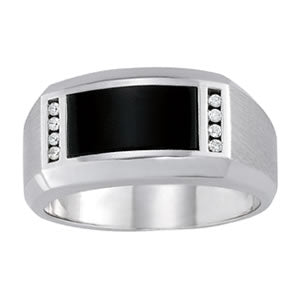 Men's Gemstone Ring · 0.08 ct tw