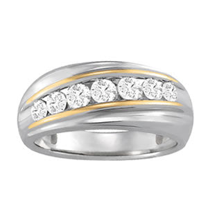 Men's Channel Diamond Ring · 1.02 ct tw