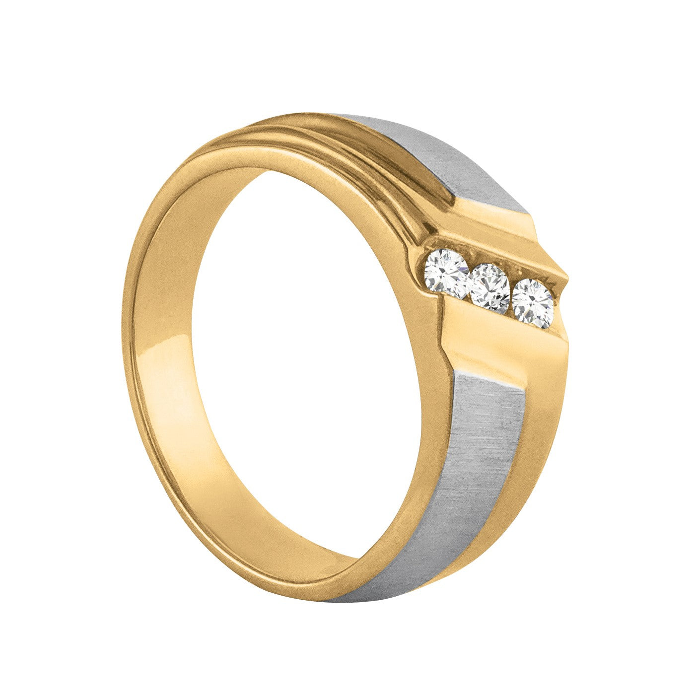 Men's Diamond Satin Finish Accent Ring · 0.24 ct tw