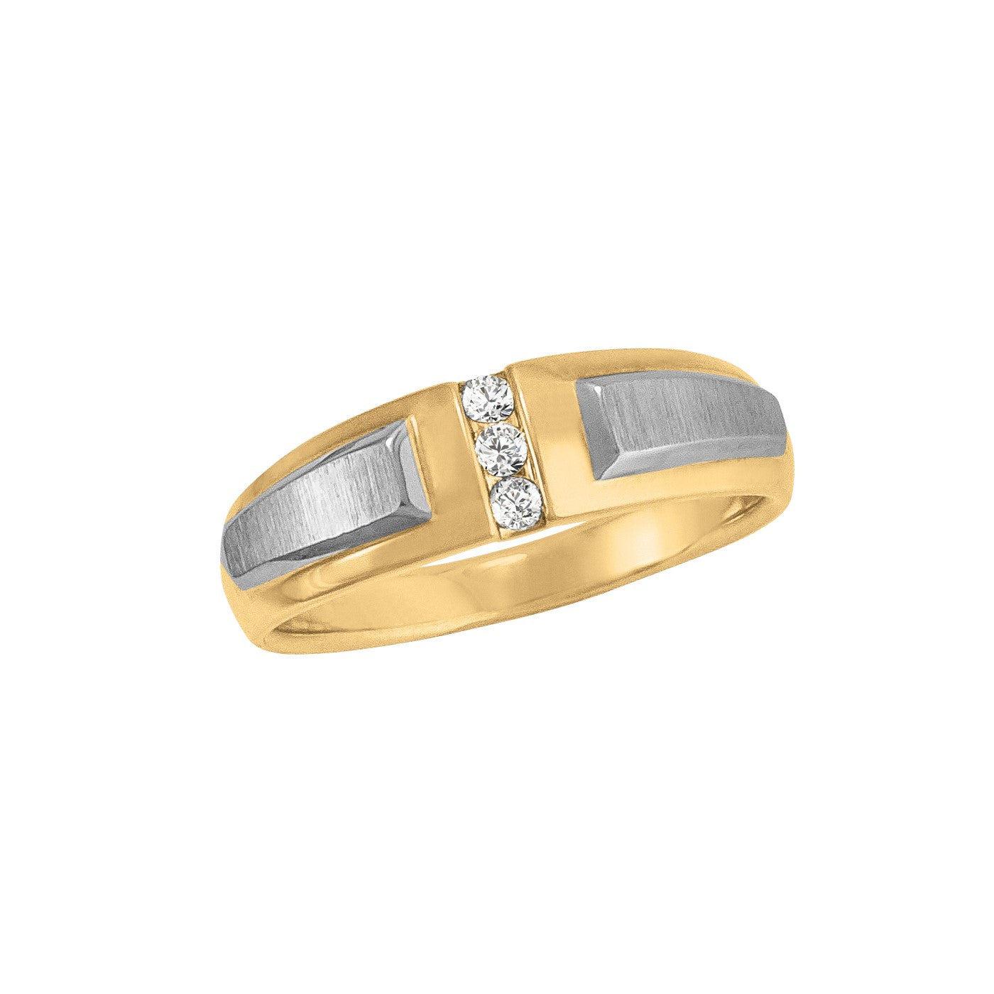 Men's Diamond Satin Finish Fashion Ring · 0.12 ct tw