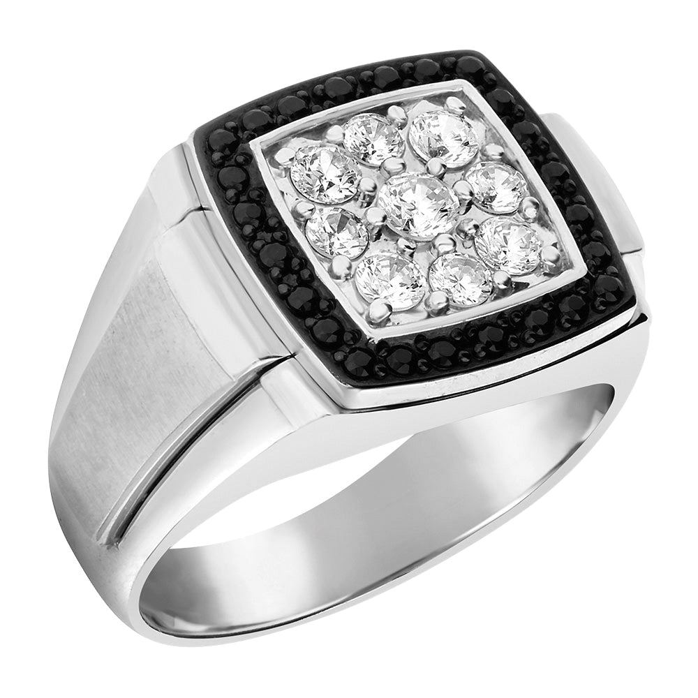Gent's Diamond Cluster Ring · 0.50 ct tw