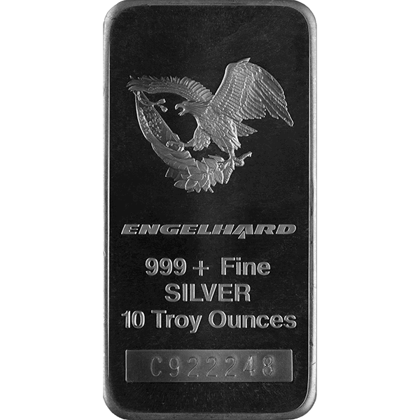 10 OZ SILVER BAR ENGELHARD