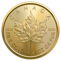 2025 1/4 oz Canadian Gold Maple Leaf - .9999 Fine Gold
