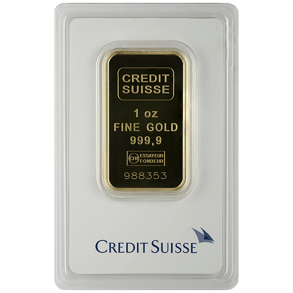 1 OZ GOLD BAR CREDIT SUISSE