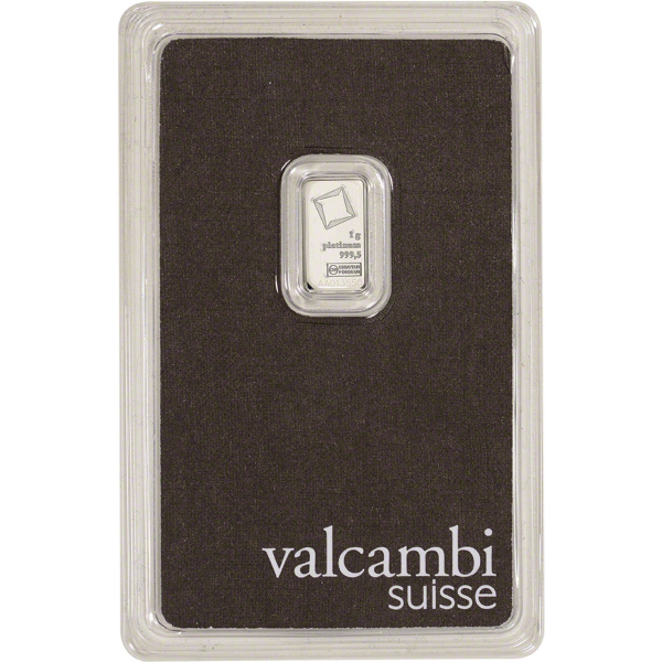 1 g Valcambi Platinum Bar