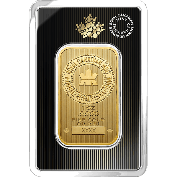 1 OZ GOLD BAR ROYAL CANADIAN MINT