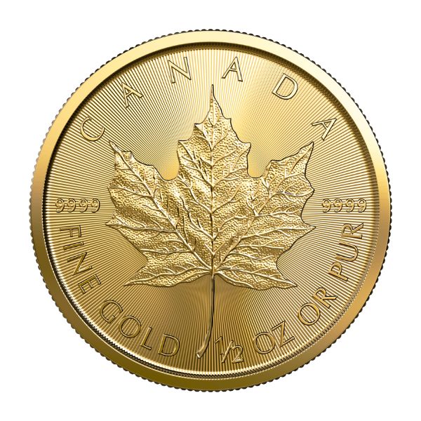 1/2 OZ CANADIAN GOLD MAPLE LEAF
