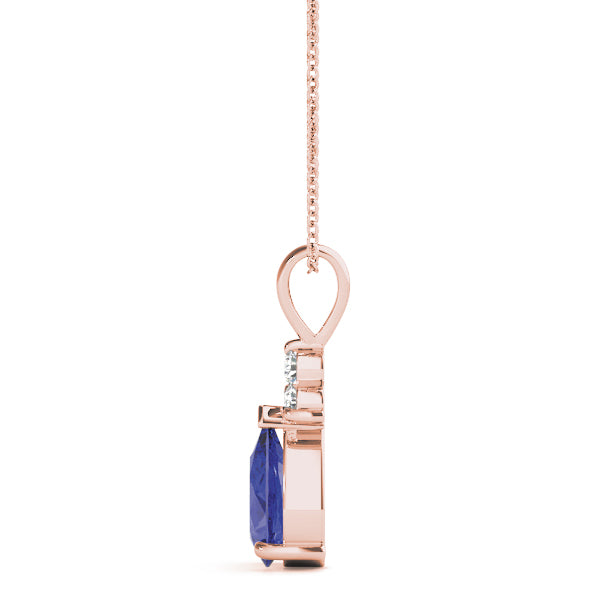 Pear Gemstone Pendant · 0.09 ct tw