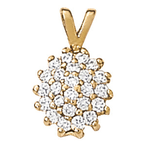 Cluster Diamond Pendant · 0.48 ct tw
