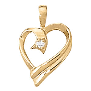 Heart Diamond Pendant · 0.03 ct tw