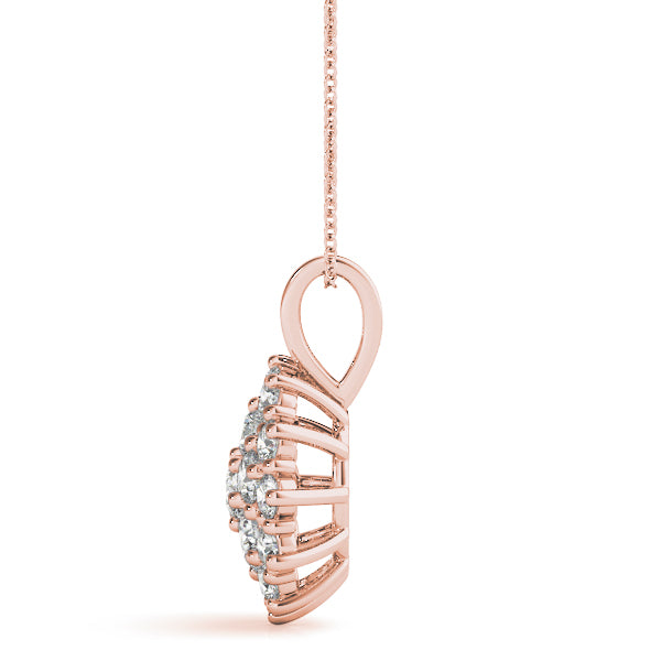 Cluster Diamond Pendant · 1.01 ct tw