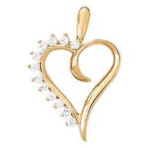 Heart Diamond Pendant · 0.24 ct tw