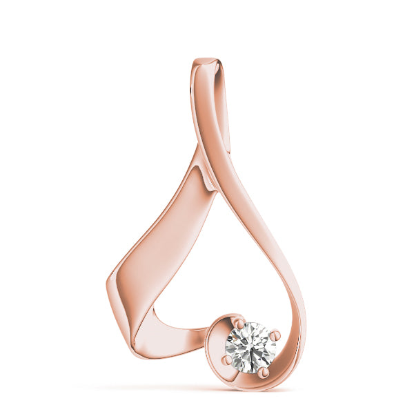 Round Diamond Solitaire Pendant · 0.47 ct tw