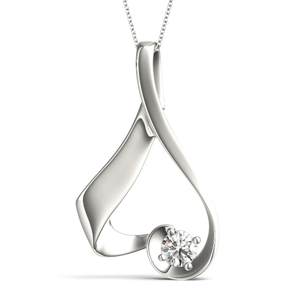Round Diamond Solitaire Pendant · 0.23 ct tw