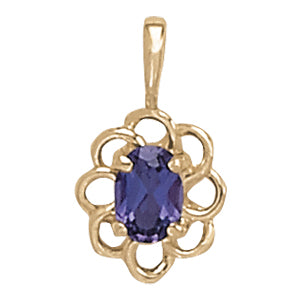 Oval Gemstone Pendant