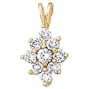 Cluster Diamond Pendant · 0.50 ct tw