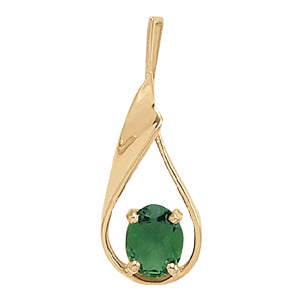 Oval Gemstone Pendant