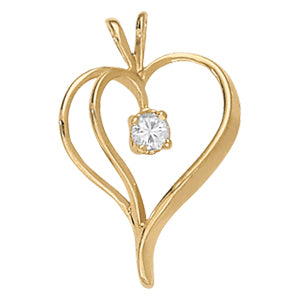 Heart Diamond Pendant · 0.35 ct tw