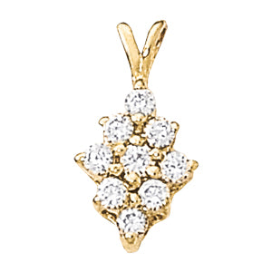 Cluster Diamond Pendant · 0.46 ct tw