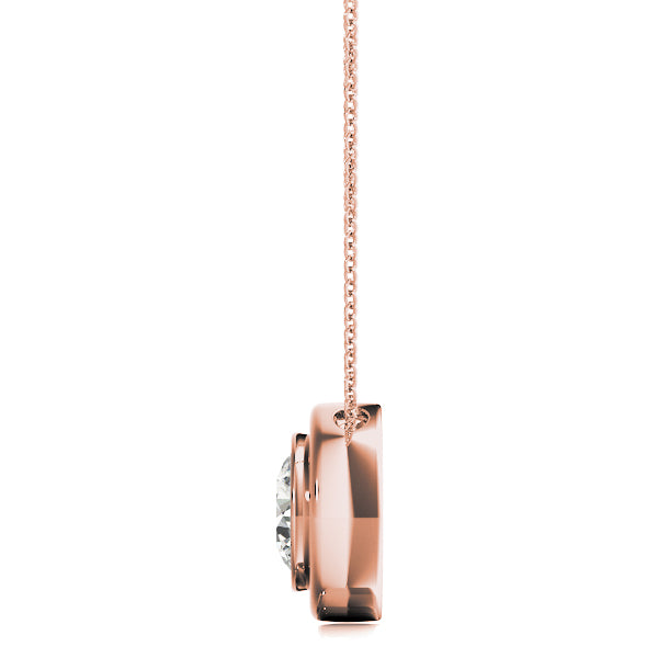 Round Diamond Solitaire Pendant · 0.75 ct tw
