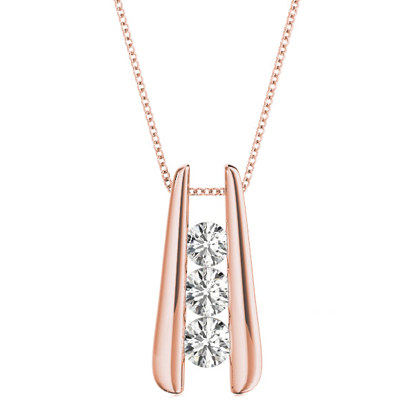 Three-Stone Diamond Pendant · 1.00 ct tw