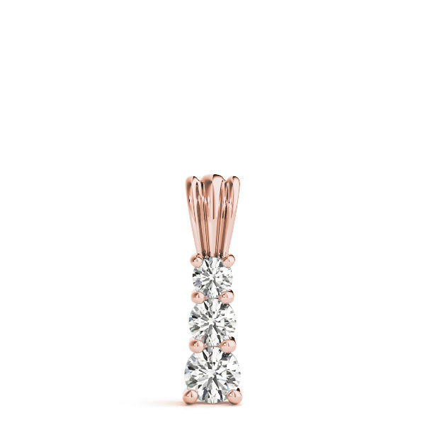Three-Stone Diamond Pendant · 0.50 ct tw