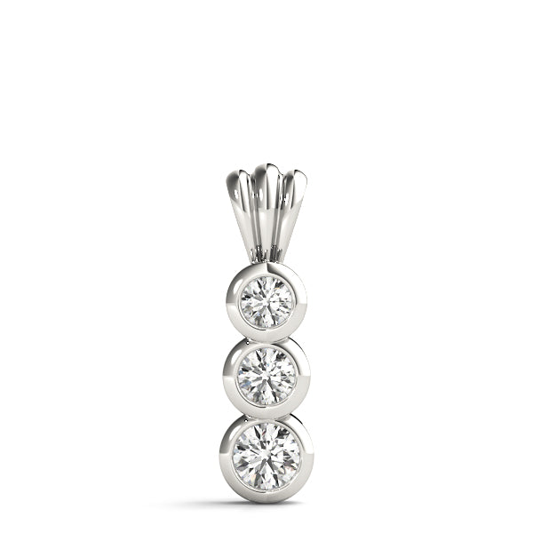 Three-Stone Diamond Pendant · 0.50 ct tw