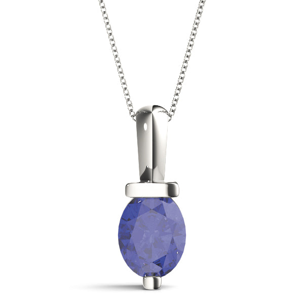 Oval Gemstone Pendant