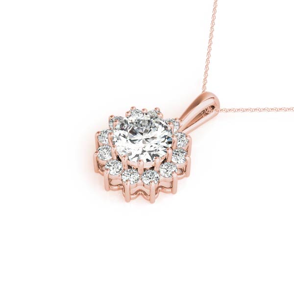 Round Gemstone Pendant · 0.36 ct tw