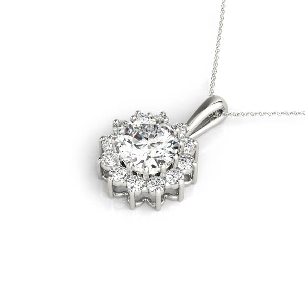 Round Gemstone Pendant · 0.36 ct tw