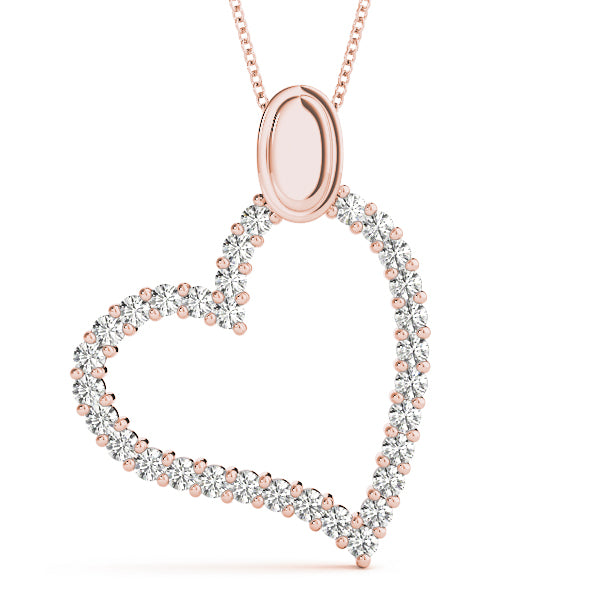 Heart Diamond Pendant · 0.54 ct tw