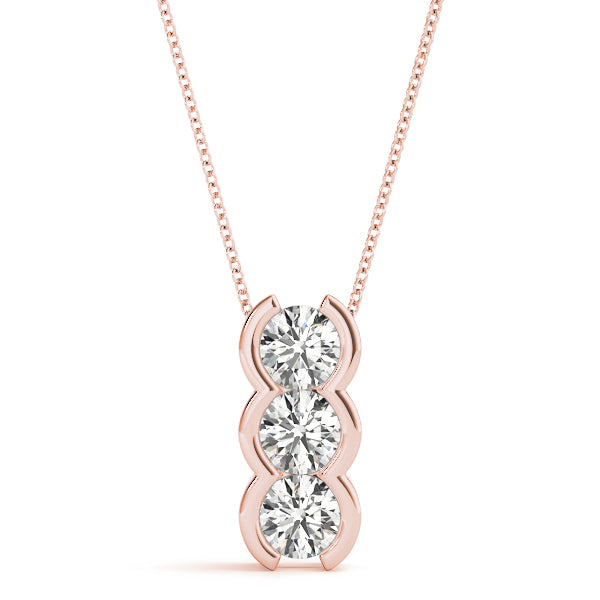 Three-Stone Diamond Pendant · 0.51 ct tw